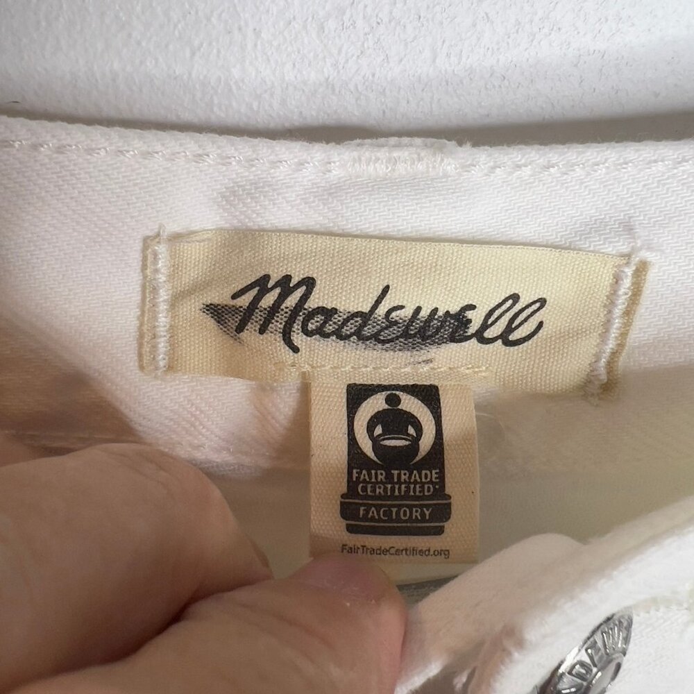 Madewell $138 Superwide-Leg Jeans: Airy Denim Edition Size 23 NU007 White - Picture 6 of 11